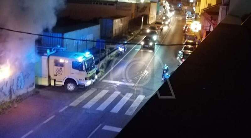 Imagen del incendio de esta noche/TA.